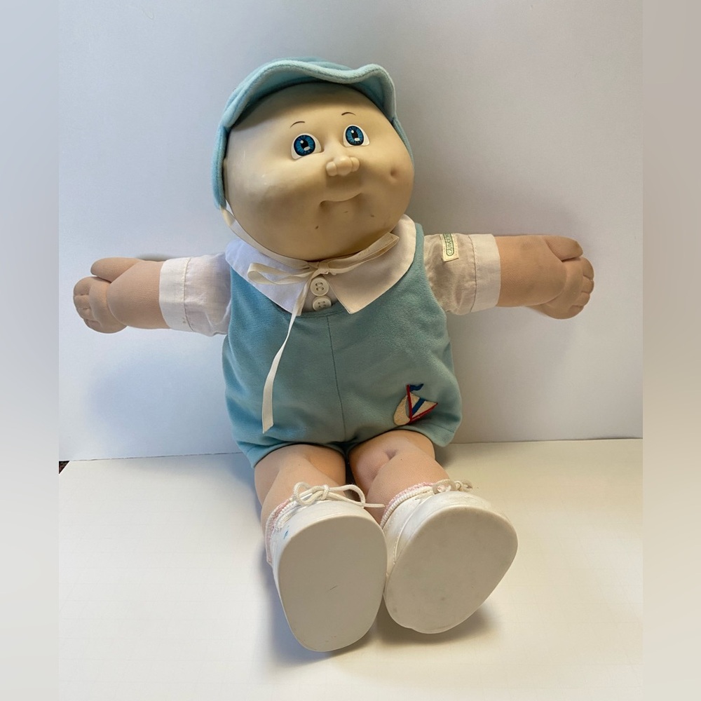 Vintage 1982 Cabbage Patch Kids Preemie doll with complete sailor clothes outfit